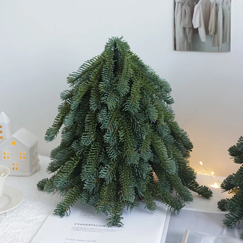 Christmas Tree Simulated Nobel Pine Tree For Indoor Room Home Decor Restaurant Hotel Desktop Decoration Christmas Decorations