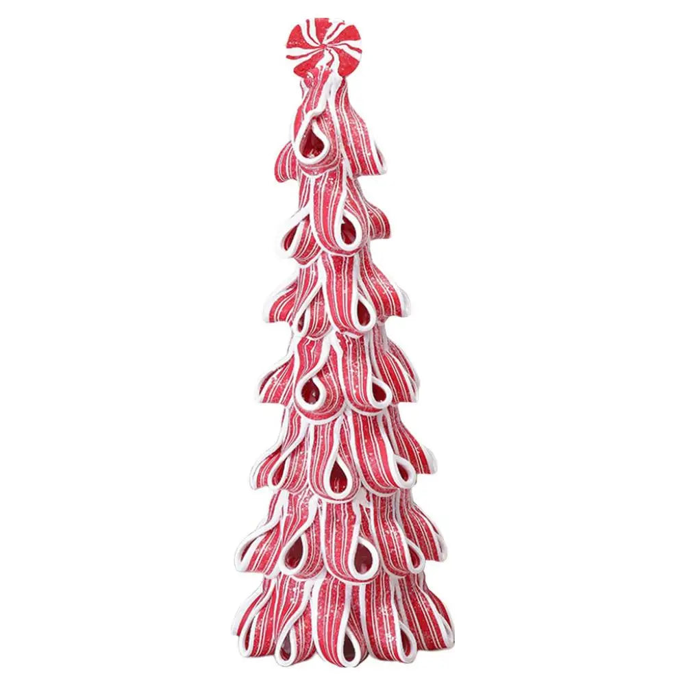 Mini Christmas Tree Decorative Miniature Christmas Tree Candy Cake Shaped Artificial Christmas Tree For Home Tabletop Decor