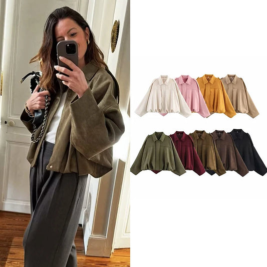 Jackets Autumn Women's 2025 New Outerwear Chic Elegant Loose Warm Women's Coat Street Youth Fashion Joker Coat Jacket