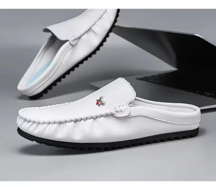 Shoes for Men Retro Elegant Gentleman Style Casual Party Comfortable Street Walking Summer Shoes Flat Bottomed Lightweight