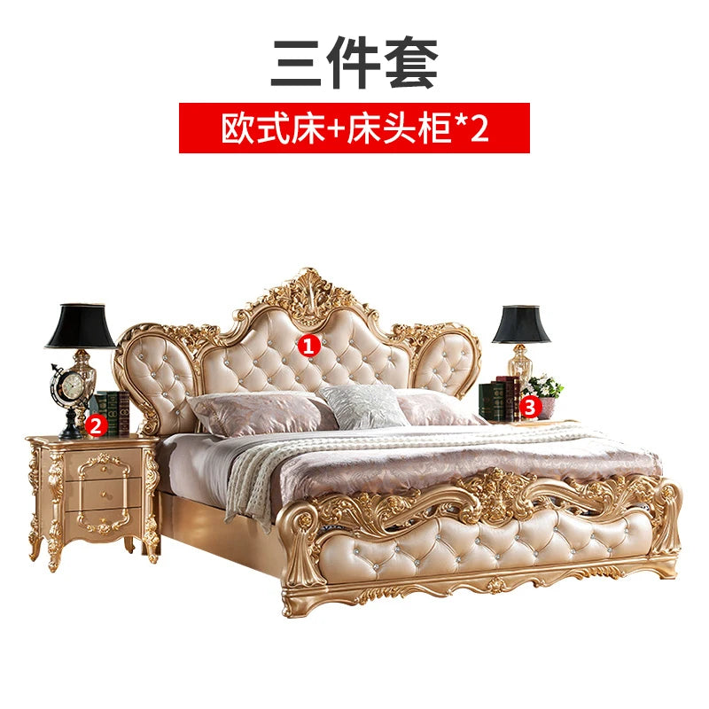 Unique Xenomorph Bed European Luxury Accent Ergonomic Comfortable Trendy Cute Bed Double Princess Cama Solteiro Home Decoration