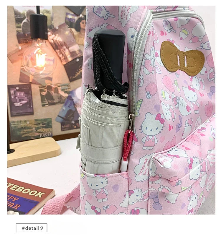 Sanrio Ins Style New Hellokitty Student Schoolbag Cute Hello Kitty Backpack Large Capacity Backpack