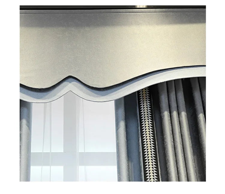 Modern Curtains for Living Room and Bedroom Simple High-end Thickened High-precision Windows Customized Home Decoration