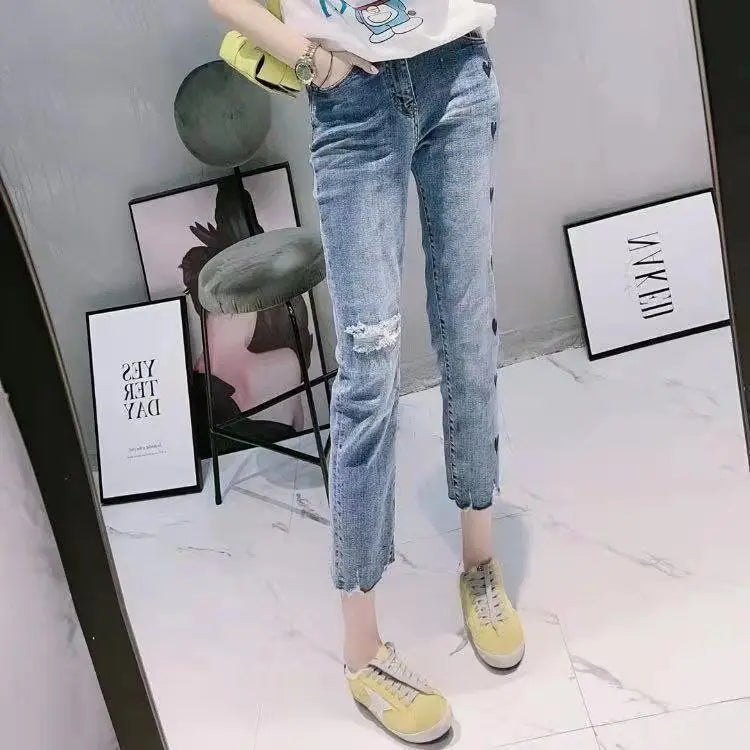 Jeans Woman 2024 Vintage Fashion Trend Luxury Denim Pants High Waisted Elasticity Flare Leggings Korean Black Bell Bottom Jeans