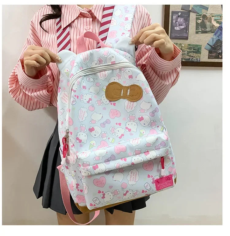 Sanrio Ins Style New Hellokitty Student Schoolbag Cute Hello Kitty Backpack Large Capacity Backpack