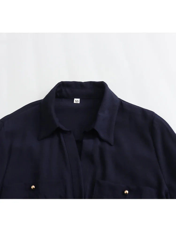 Dresses Women's Spring 2024 New  Loose Belt Elegant Women's Dress Street Fashion Holiday Youth Dress