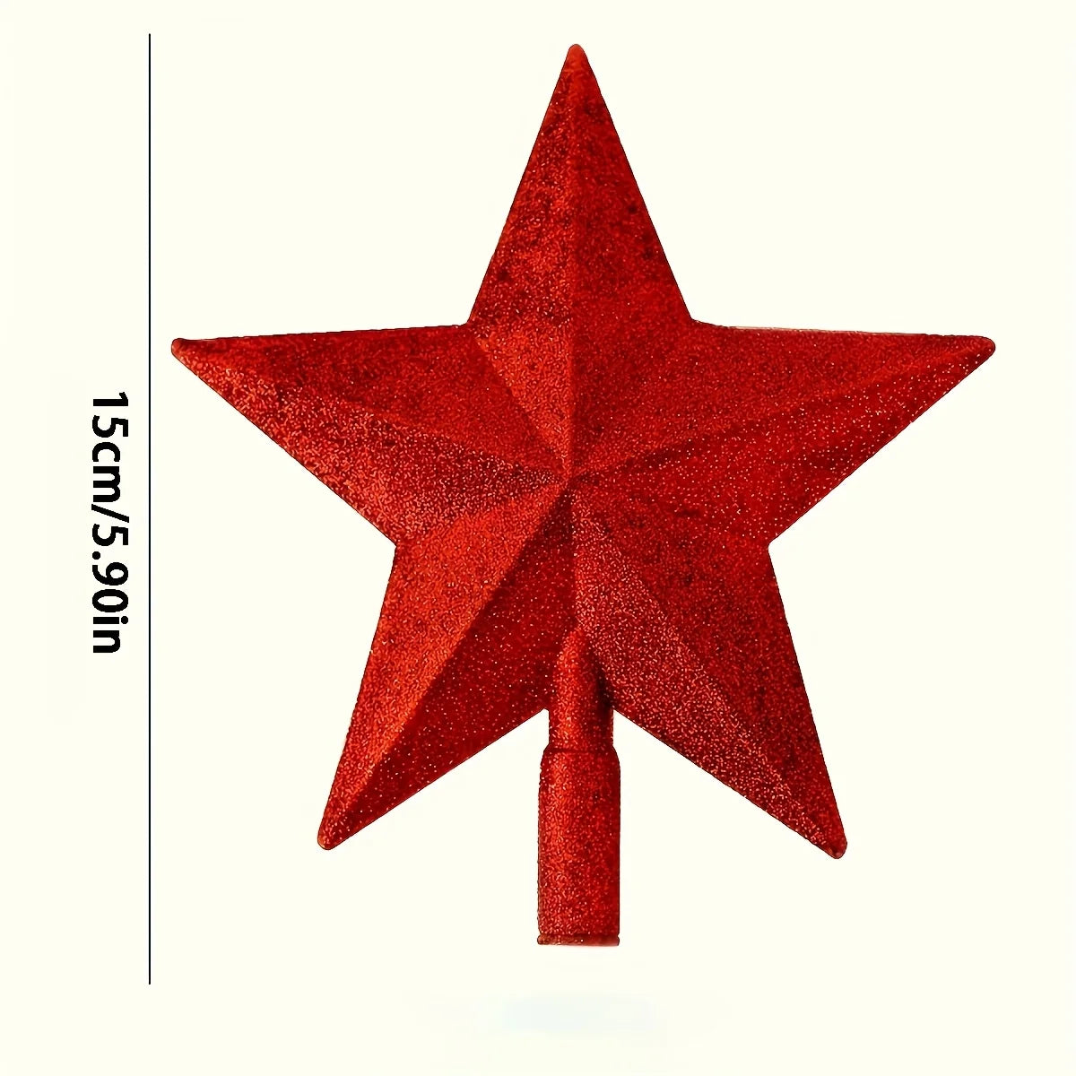 20cm Chrismas Star Tree Topper Glitter Golden Powder Merry Christmas Tree Decor Home Navidad Ornaments Five-pointed Star Decor