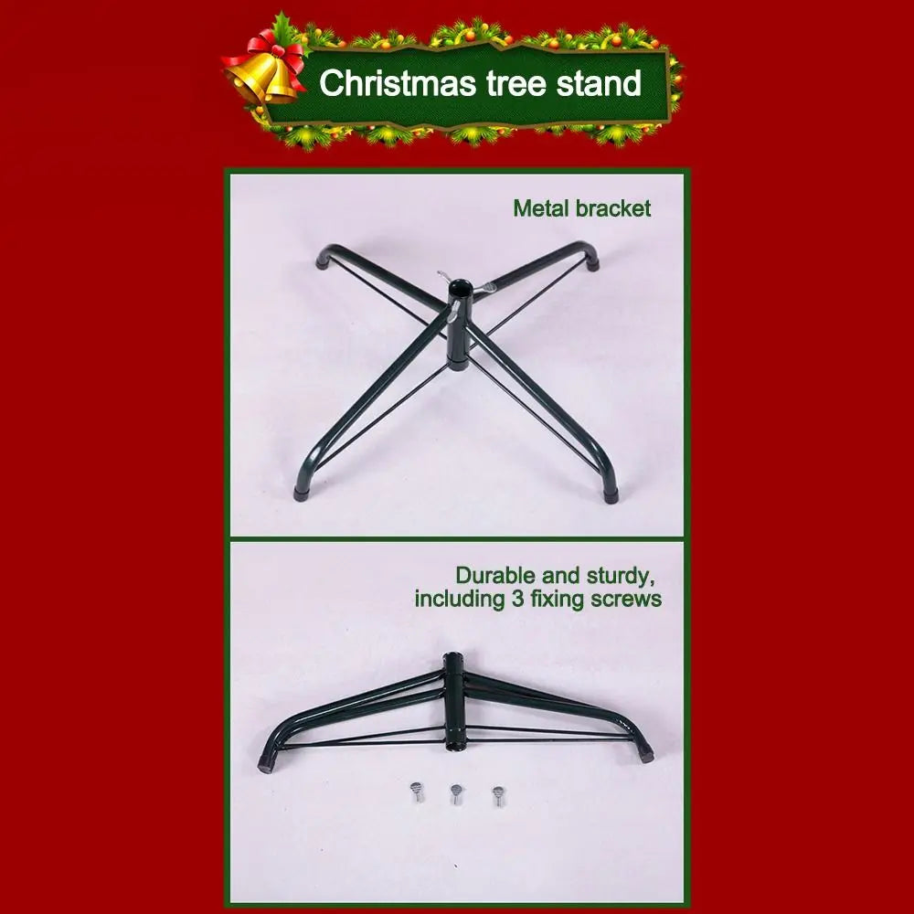 Durable Metal Christmas Tree Stand Base Sturdy Rotating Xmas Tree Holder Christmas Tree Stand Legs Christmas Tree Accessory