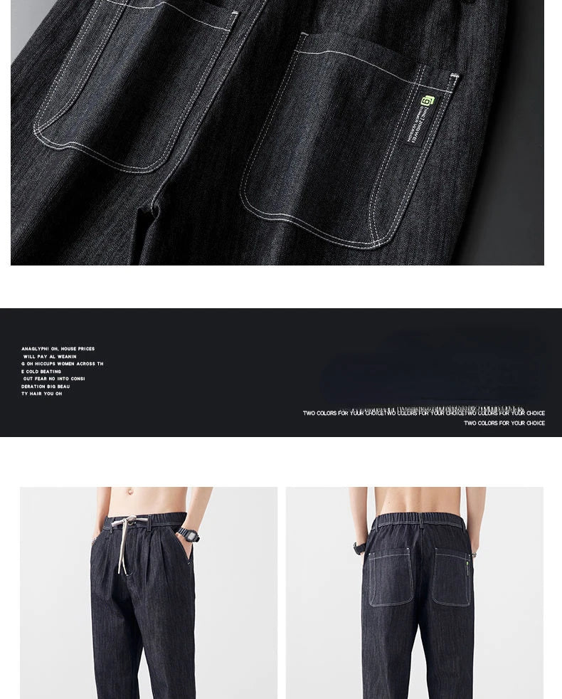 Women Jeans High Waist 2025 Spring Summer Fashion Streetwear Straight Wide Leg Pants Loose Casual Female Denim Trousers