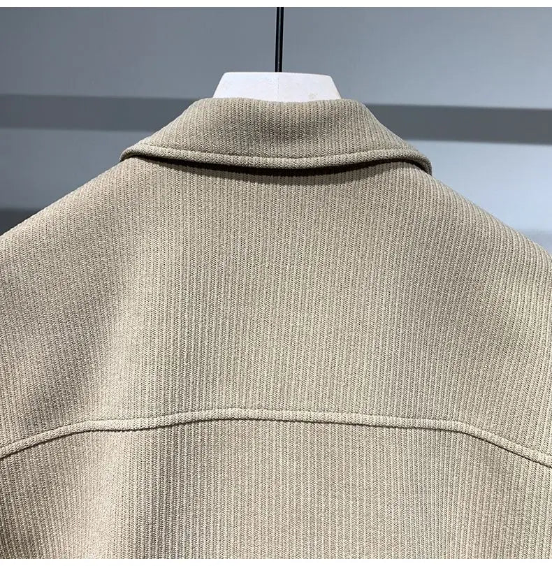 Jacket Men's Lapel Loose and Simple Jacket Trendy Brand Youth Coat Fashionable and Personalized Top Men