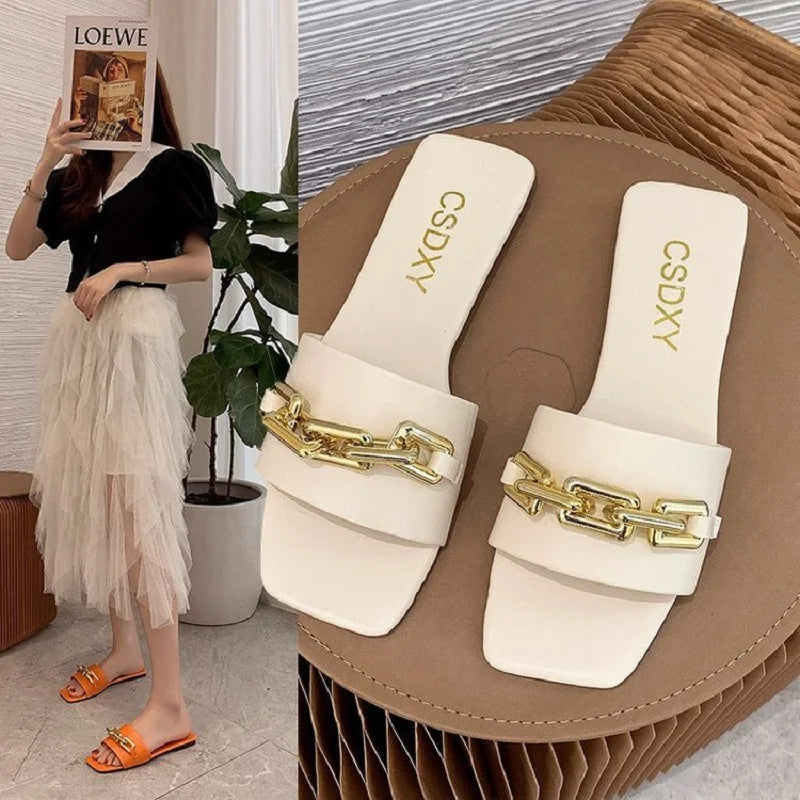 High Quality Purse And Handbag PU Leather Purses And Chain Sandals Sets Flat Shoes And Bag Set Matching Handbag For Women Luxury
