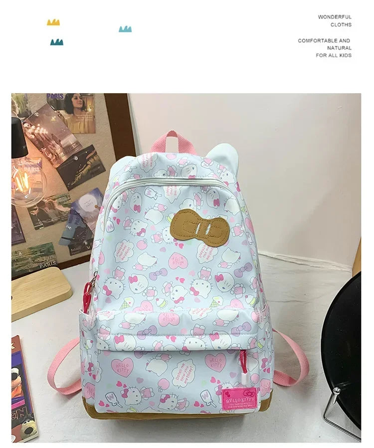Sanrio Ins Style New Hellokitty Student Schoolbag Cute Hello Kitty Backpack Large Capacity Backpack