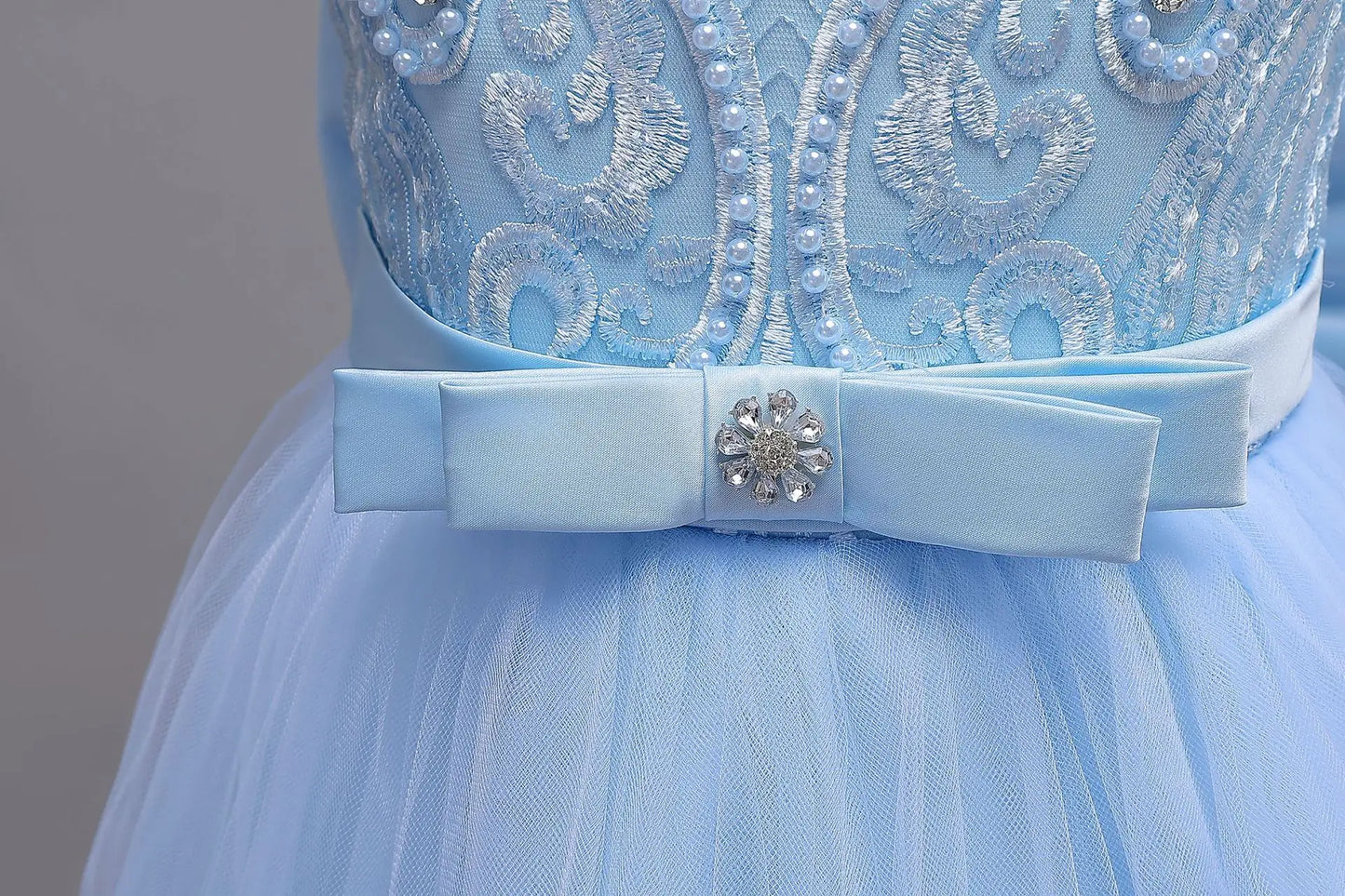 4-12 years old gorgeous girl dress sheer elegant girl birthday party princess dress long carnival evening dress summer clothing