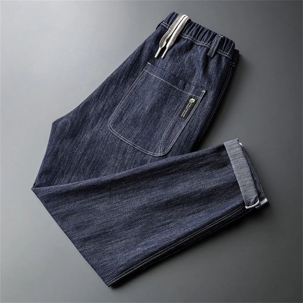 Women Jeans High Waist 2025 Spring Summer Fashion Streetwear Straight Wide Leg Pants Loose Casual Female Denim Trousers