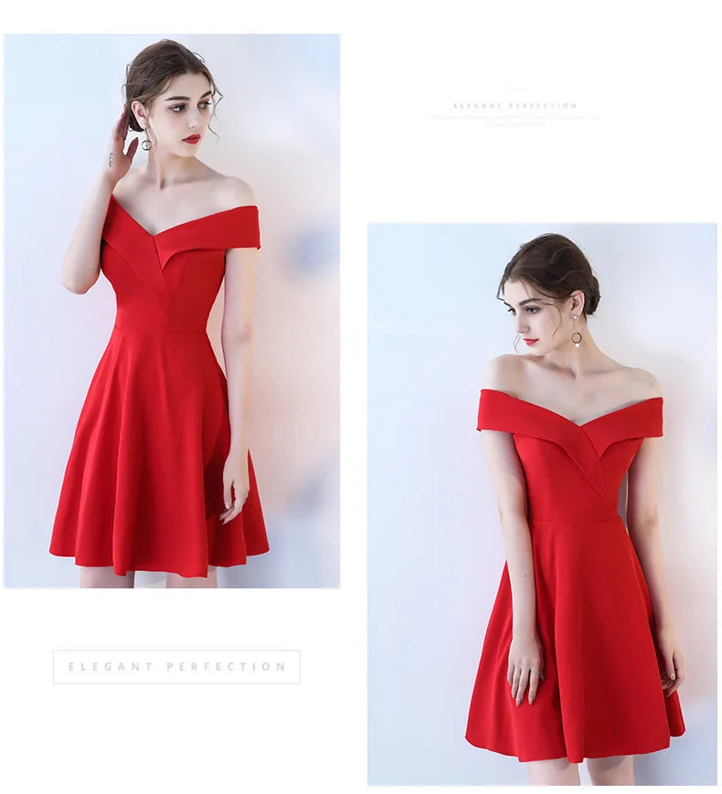 Graduation Dresses Women's Short Dress Evening Formal Wedding Party Prom Holiday 2024 Elegant Special Events Occasion Weddings