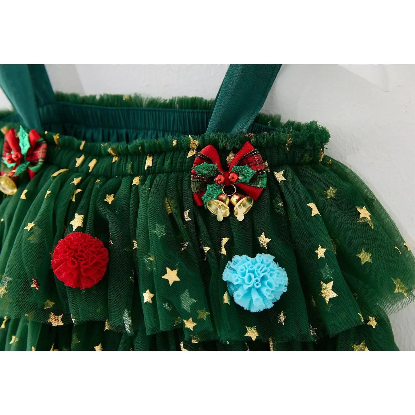 Christmas Dresses For Girls Fashion Girls Dress Glitter Clothes Tiered Outfit For Event Party Birthday Outdoor Activities Club