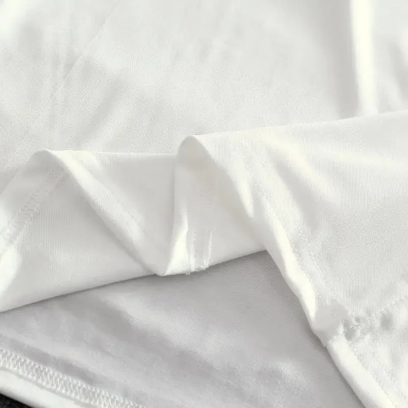 Women's Dress Sundress Clothing Female Dresses 2024 Slip Mini Short White Silk Satin Chiffon Loose Xxl Chic and Elegant Pretty X