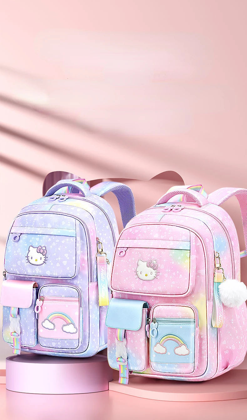 Hello Kitty Children's Schoolbag Primary School Student Girls' Spine Protection Burden Reduction Girls' Backpack school backpack
