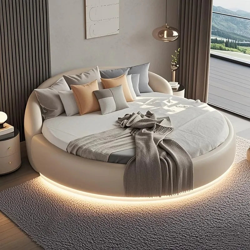 Headboard Japanese Bed Minimalist Upholstered Nightstands Modern Bed Sleeping Frame Camas De Matrimonio Dormitorio Furniture