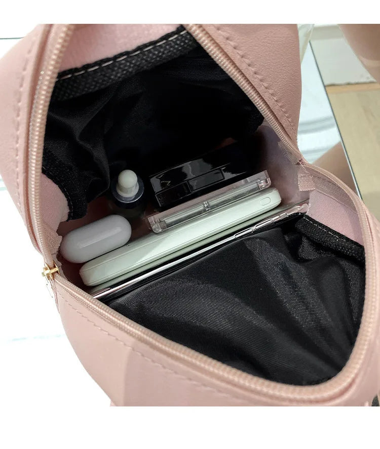 2024 new k-style quilted embroidered small school bag girls small backpack behalf of western style ladies backpack