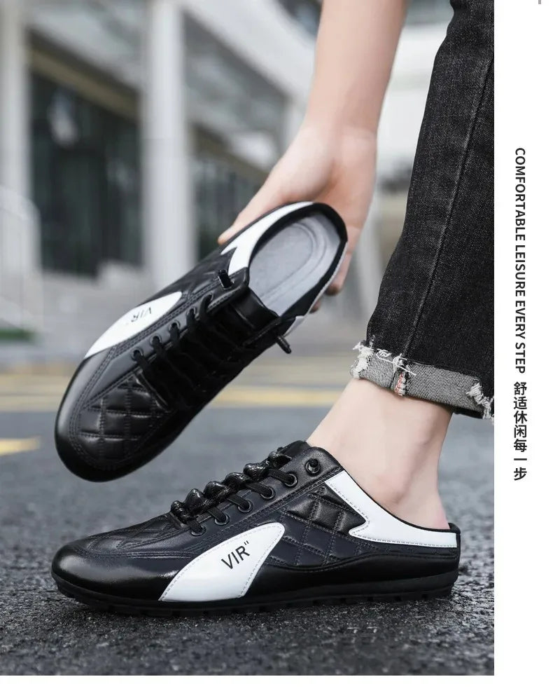 Summer Slippers for Men Trendy Men's Flat Bottom Casual Shoes Soft Sole Support Shoes Men's Sneakers Zapatos De Hombre