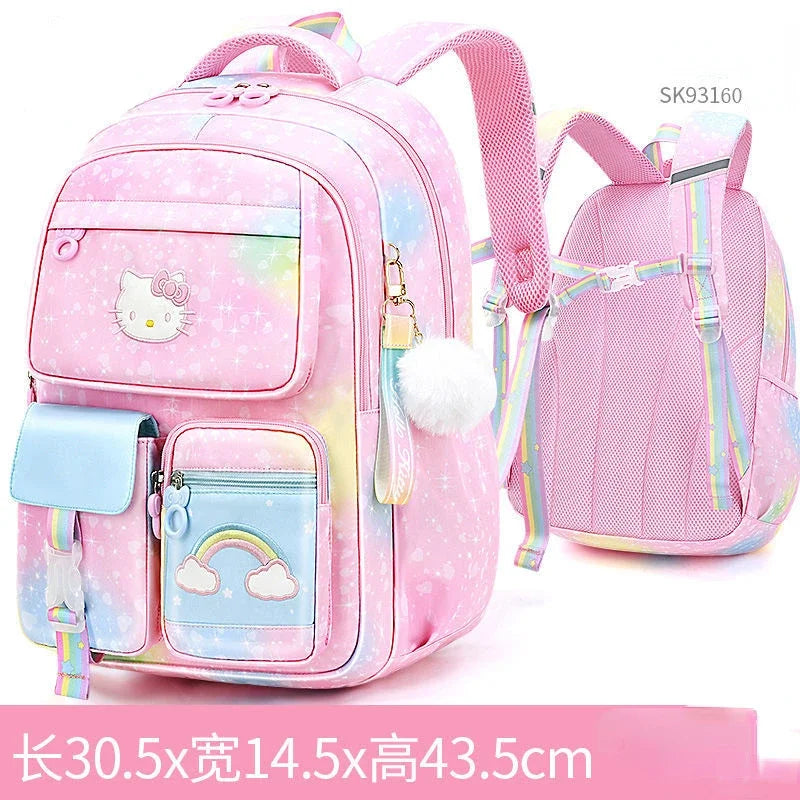 Hello Kitty Children's Schoolbag Primary School Student Girls' Spine Protection Burden Reduction Girls' Backpack school backpack