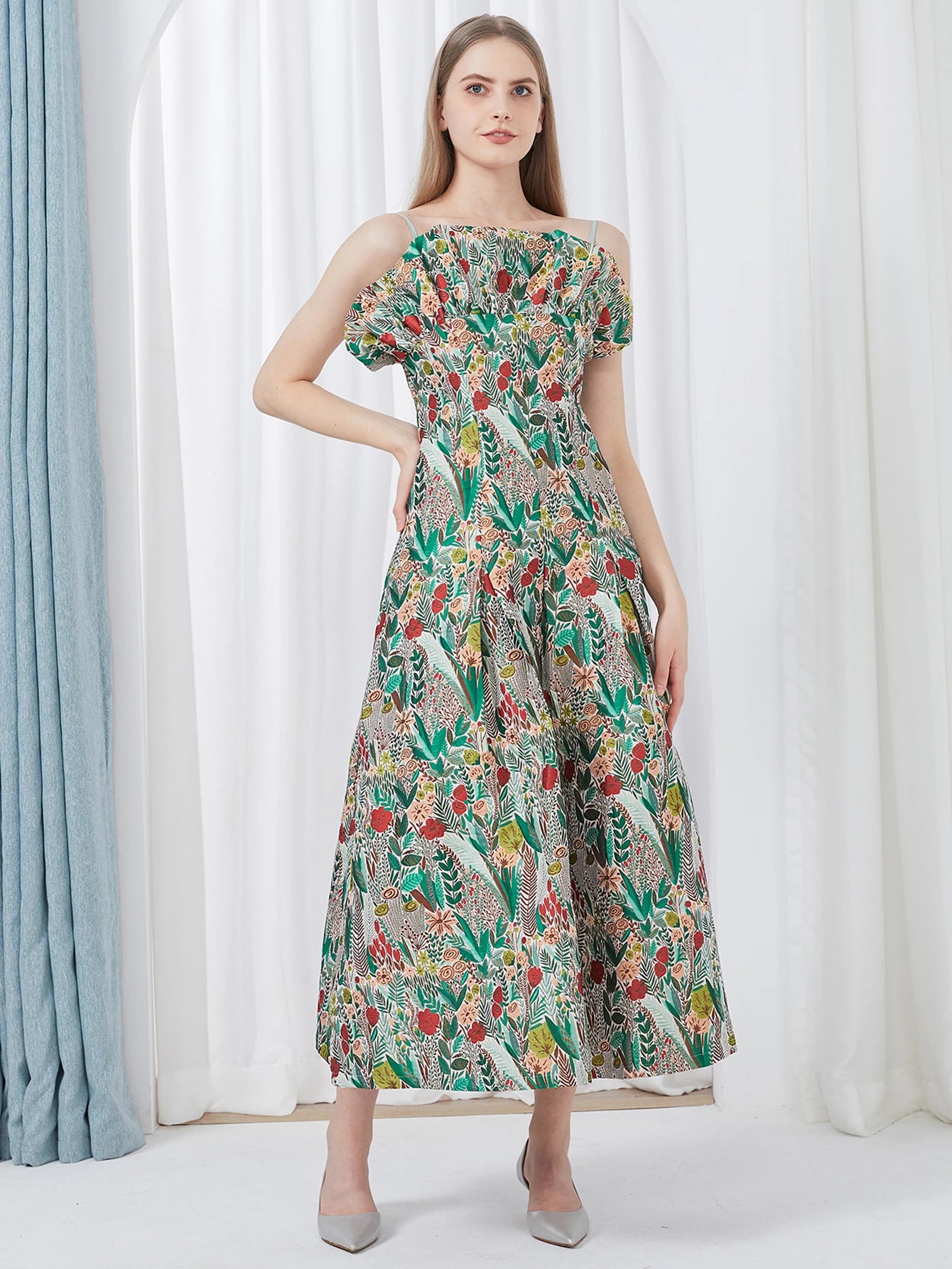 DEVCHATA Elegant Women Dress Embroidery Sleeveless Summer Fashion Spaghetti Straps Vintage Party Gown Luxury Banquet Vestido