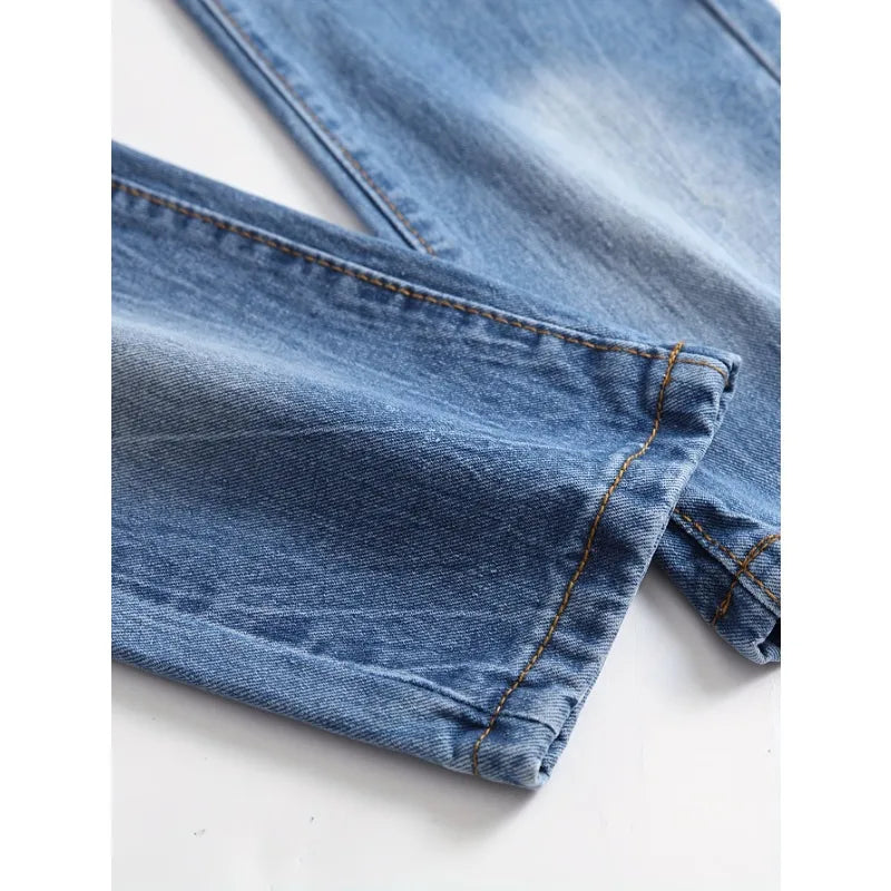 Male Clothes New in Pants Classic Man Pants Sport Men's Jeans Straight-Ripped Trousers Jeans Sex Products Y2k Clothing Set