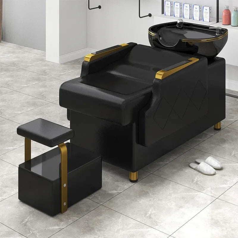 Modern Comfortable Shampoo Bed Luxury Nordic Fashion Custom Shampoo Bed Delicacy Delicacy Cadeira De Barbearia Salon Furniture