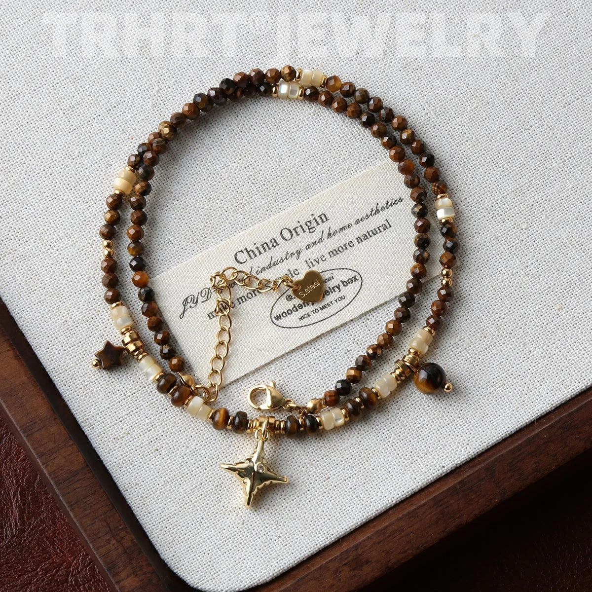 Fashion Jewelry Stone Beads Necklace For Women 2025 Trend New Senior Accessories Star Pendant Party Wedding Gift