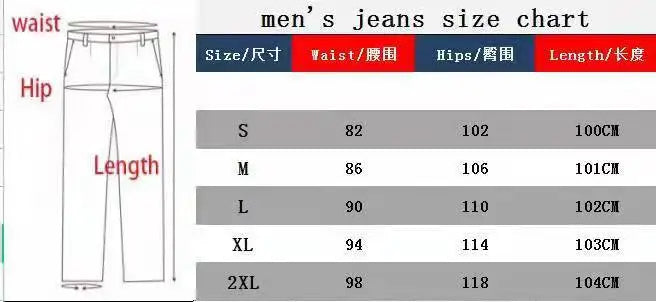 Men Comfortable Straight Casual Jeans Male Soft Baggy Outside Denim Pants Classic Elastic Waist Solid Office Work Denim Trousers