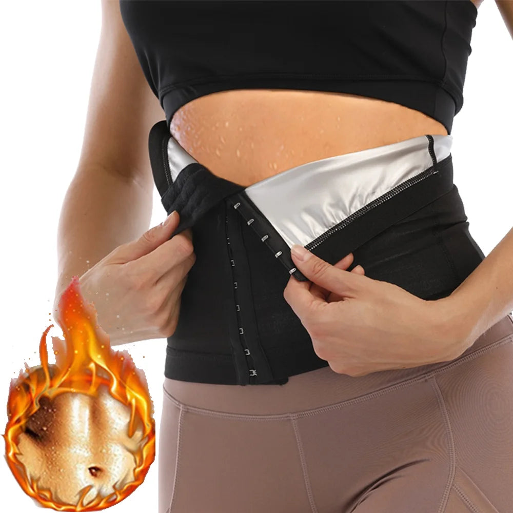 Women Abdomen Reducer Shapewear Workout Sauna Suits Fitness Sweat Waist Trimmer Belt Shaper Fat Burning Belly Slimming Corsets