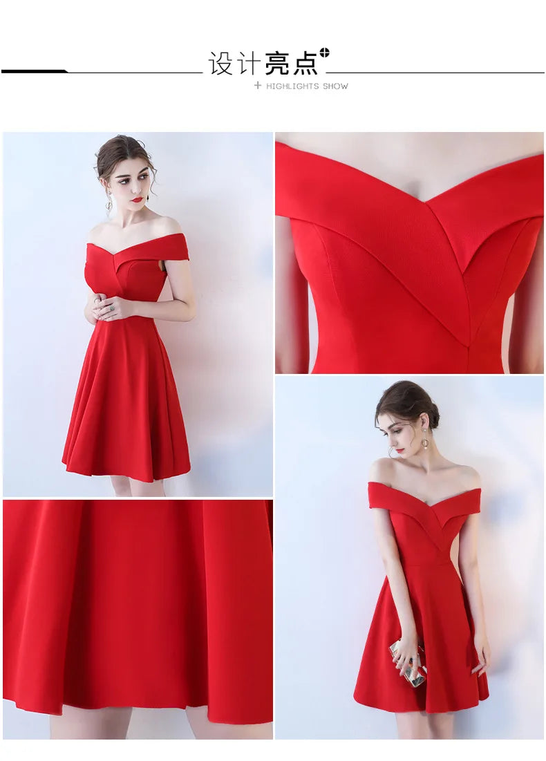 Graduation Dresses Women's Short Dress Evening Formal Wedding Party Prom Holiday 2024 Elegant Special Events Occasion Weddings