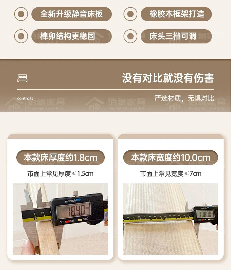 Bett King Size Queen 150x200 Bed Simple Frame Wood European Twin Double Bed Modern Letto Matrimoniale Lit Camas De Dormitorio