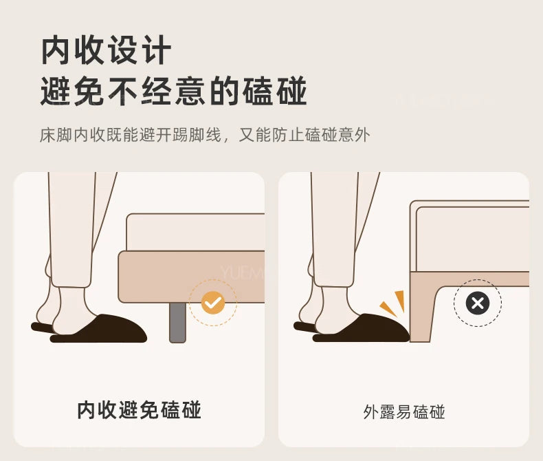 Pretty Elegant Double Bed Frame Mattress White Comferter Bed Queen Size Cama Matrimonial Bedroom Furniture