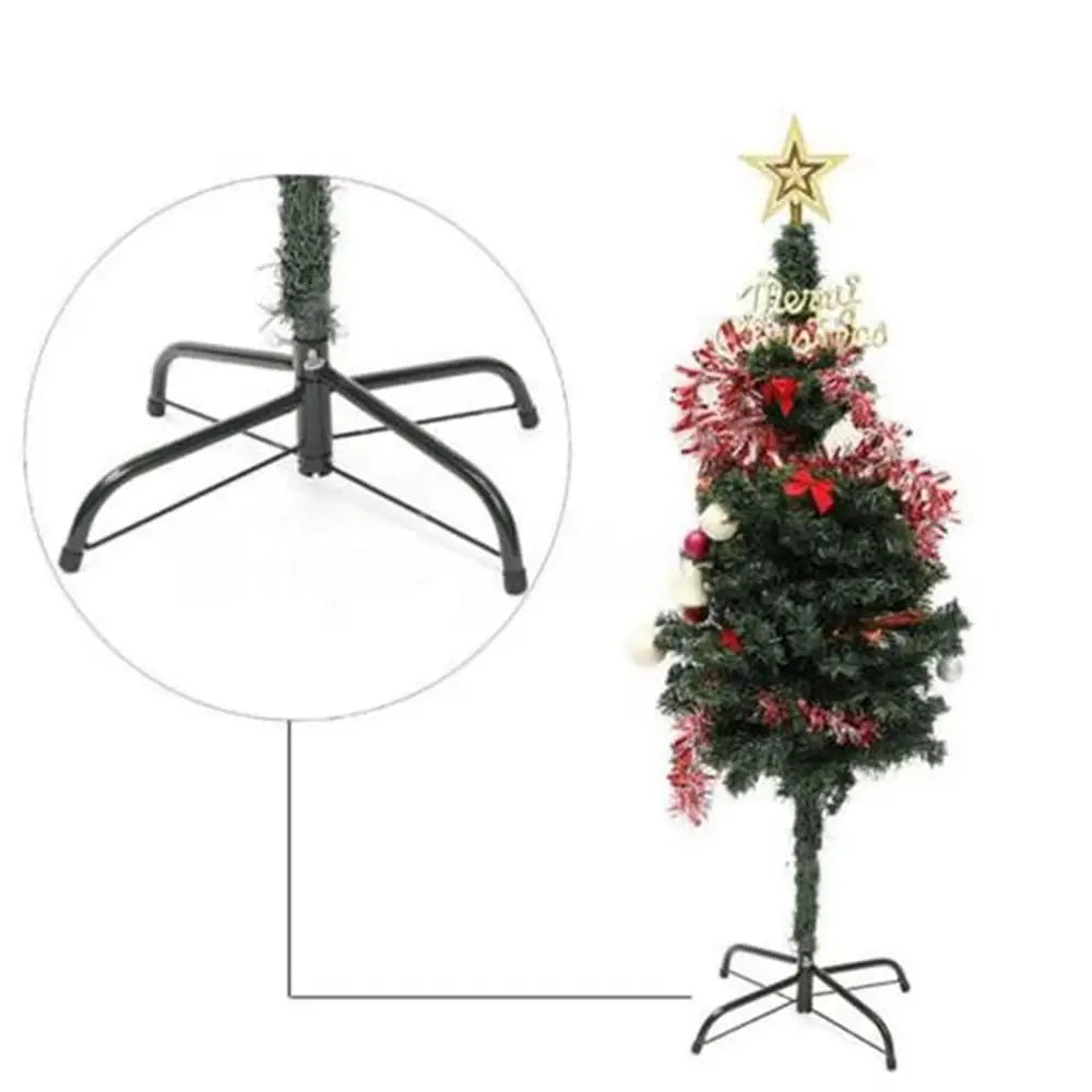 Durable Metal Christmas Tree Stand Base Sturdy Rotating Xmas Tree Holder Christmas Tree Stand Legs Christmas Tree Accessory