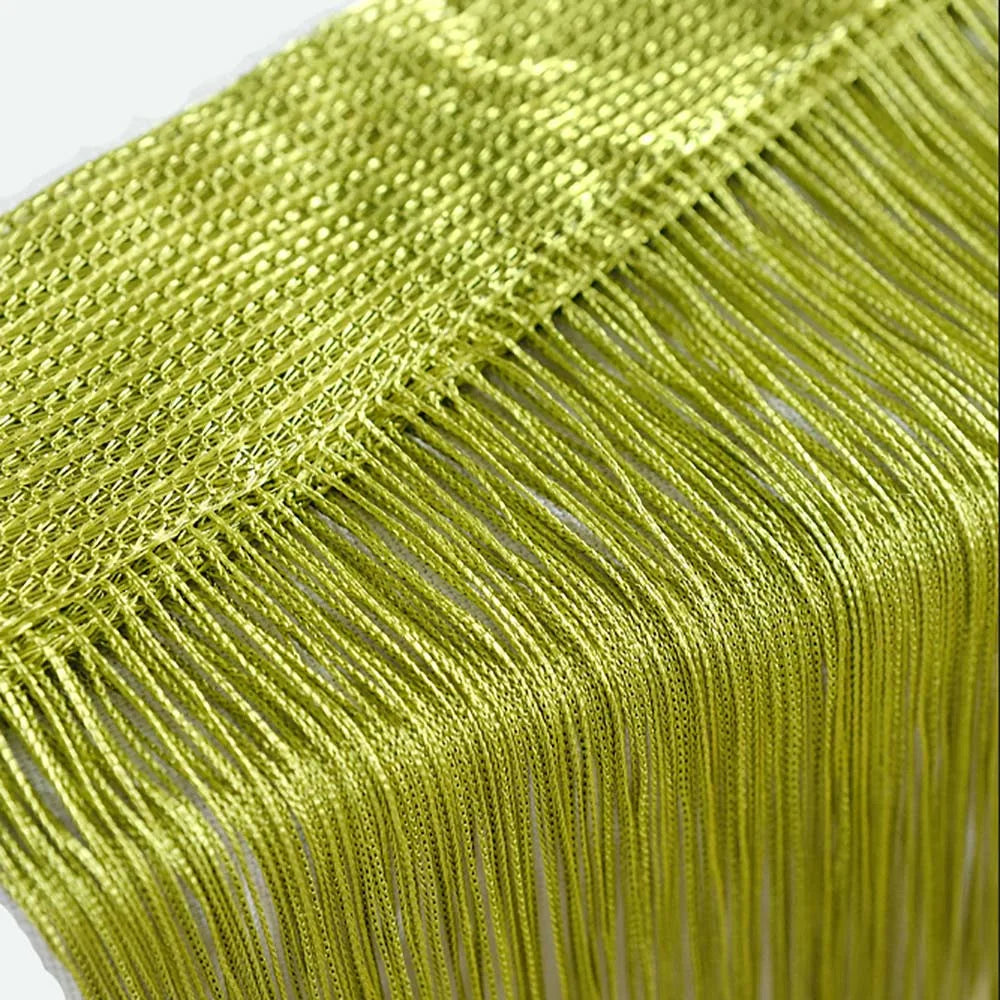 Curtains For Living Room 50cmx200cm Thread Curtain For Living Room Door Wall Window Panel Room Divider Decorative Tassel Curtain