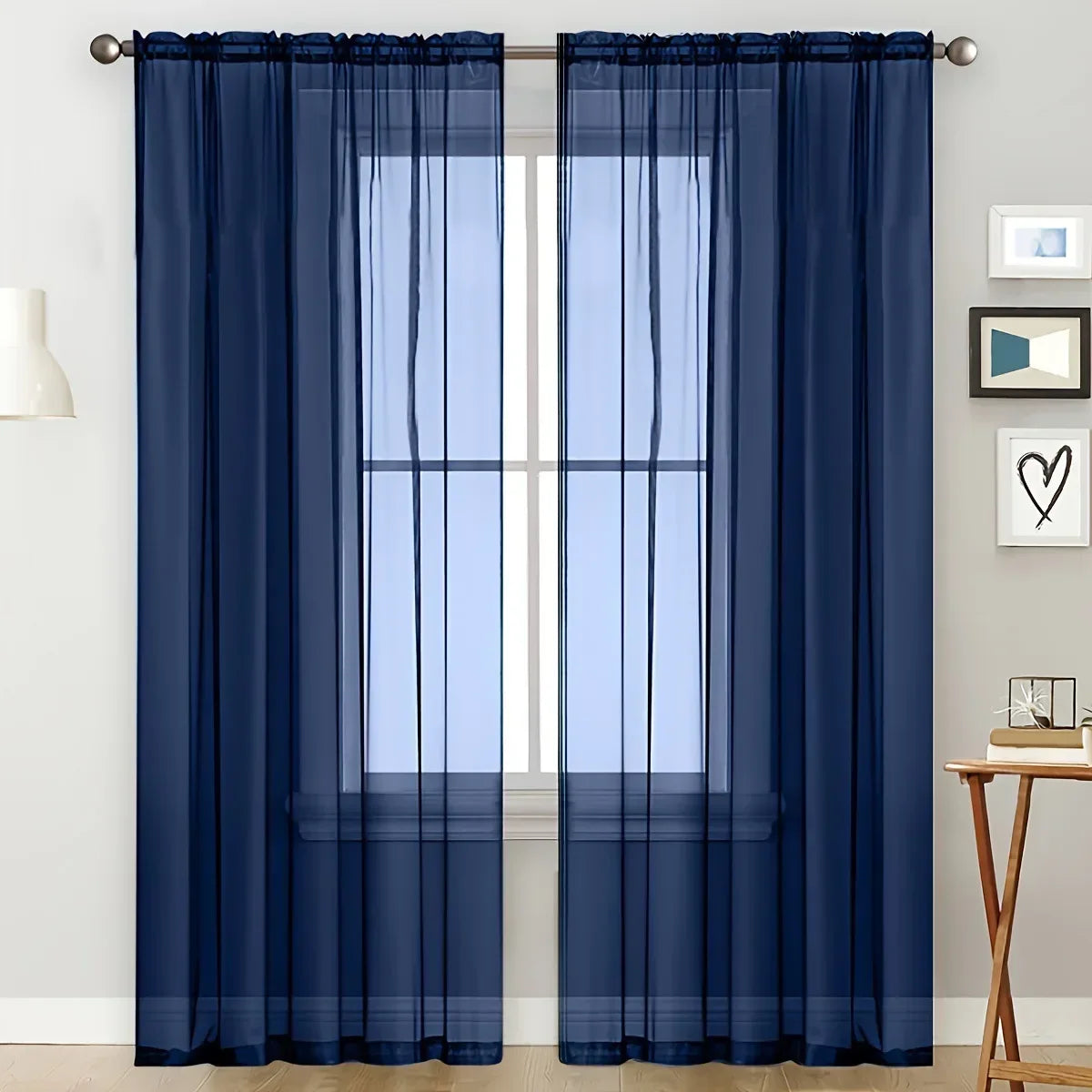 140*260cm Chiffon Sheer Window Curtains  for Living Room Modern Simple Curtain Gauze Semi-blackout Balcony Thin Window Screen