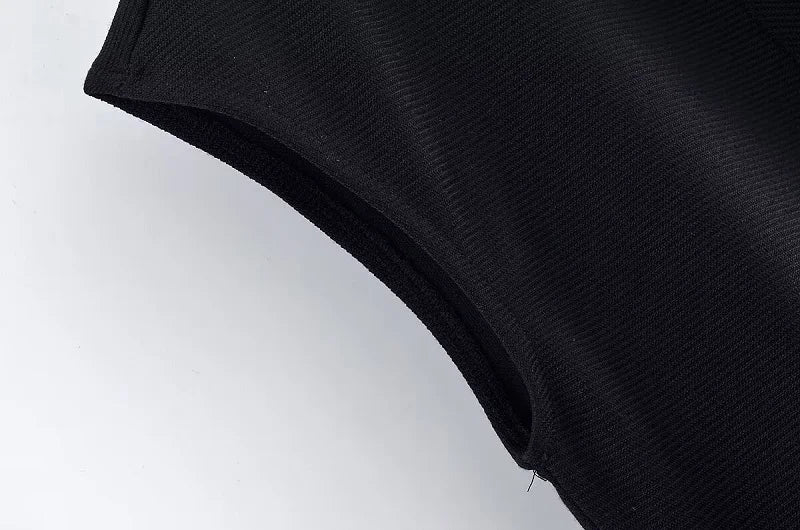 MUJER 2025 Pleated Midi Dresses for Women Sleeveless Shirt Dress Woman White Black Women's Summer Dress Draped Party Dress Women