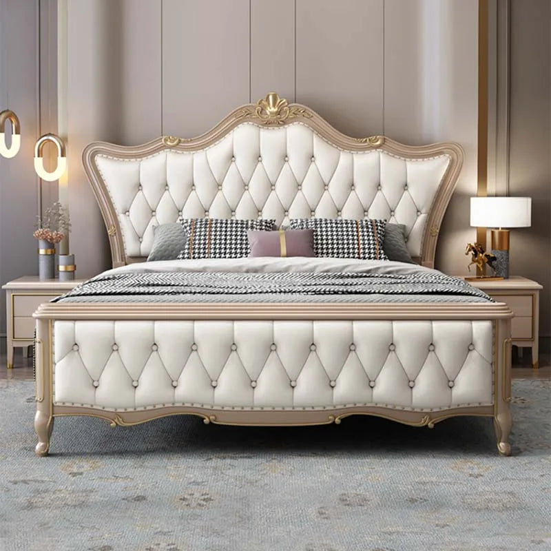 Space Saving Marriage Bed European Luxury Queen Size Double Bed Storage Multifunctional Cama De Casal Luxuosa Home Furniture