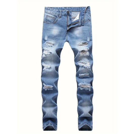 Male Clothes New in Pants Classic Man Pants Sport Men's Jeans Straight-Ripped Trousers Jeans Sex Products Y2k Clothing Set