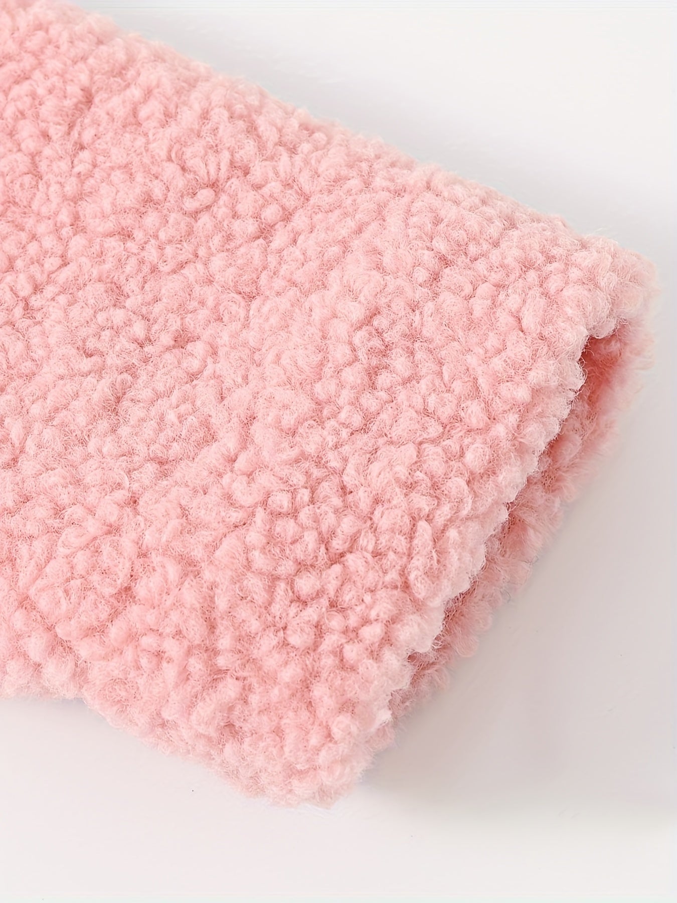 Girls' Cozy Fleece Jacket - Two-Tone Color Block with Plush Lining, Long Sleeves & Button Front, Casual Korean Style Winter Outerwear for Youngsters, Youngsters'S Winter Jacket | Buttonup Front Jacket | Plush Lining Jacket