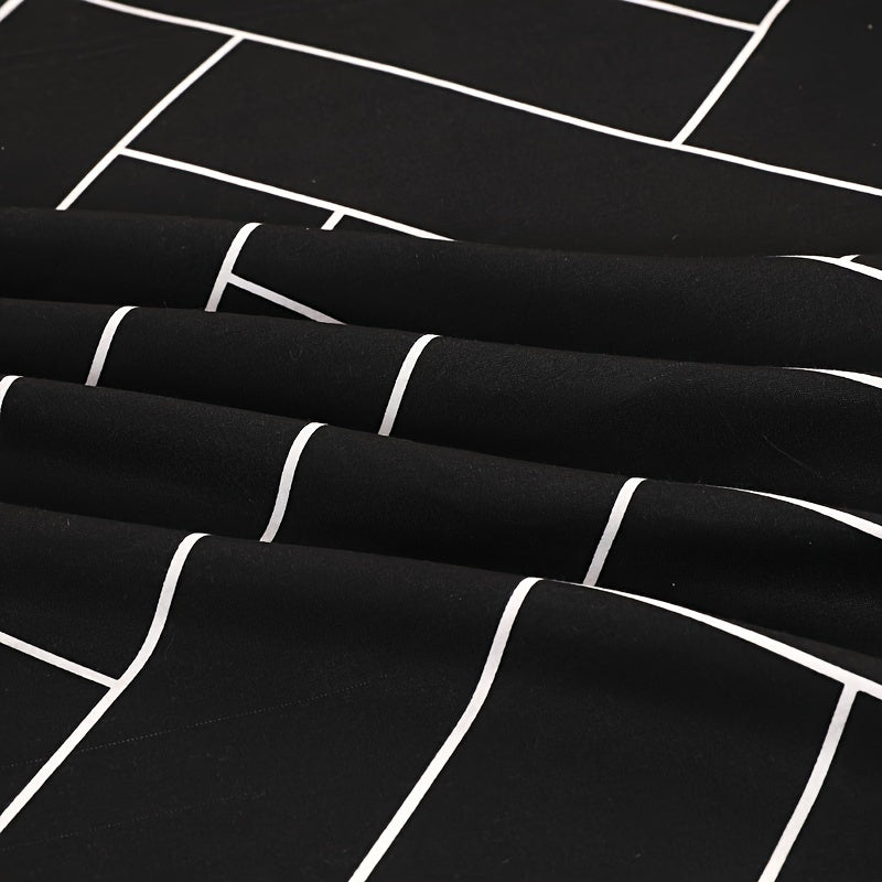 Harrods Experience Luxurious Woven Polyester Bed Sheet Set with Two Pillowcases, Machine Washable, All-Season Durable & Tear-Resistant Flat Net Printed Design - Fitted Sheet with Elastic Corners 11.81-13.39inch Deep