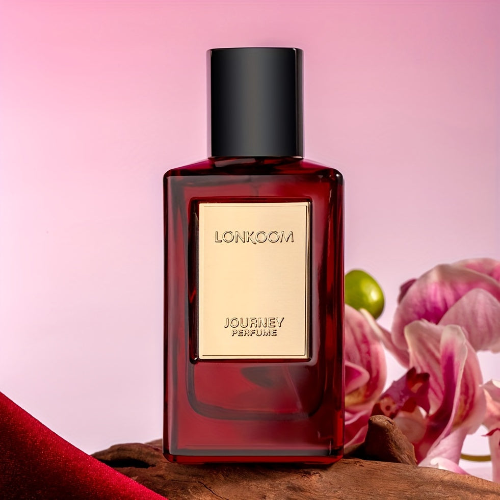 3.4oz Long-Lasting Eau De Parfum Spray Perfume for Women - Oriental Floral Notes, Perfect for Business, Office, Daily, Travel, and Gift-Giving (LONKOOM JOURNEY)