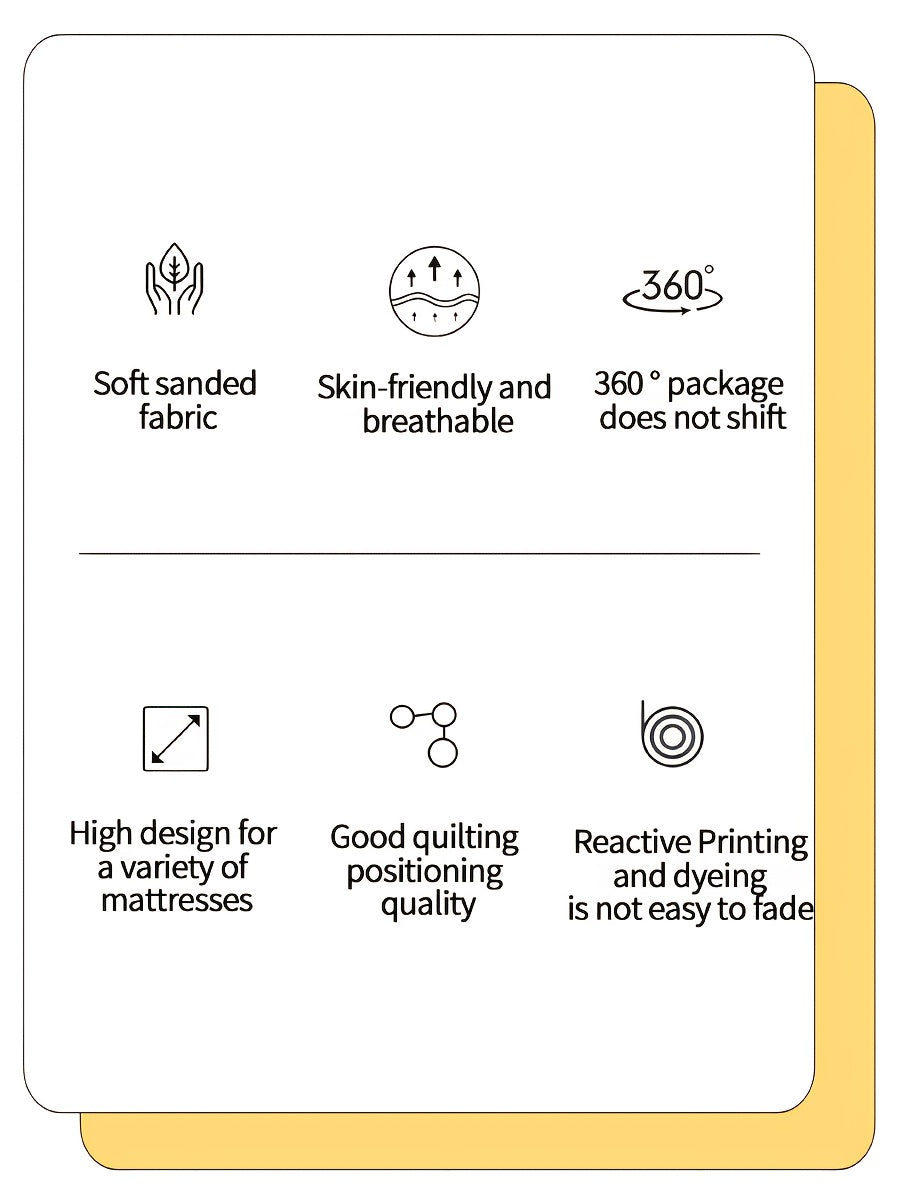 Layered Waterproof Mattress Protective Cover, (excluding Pillowcase)Soft And Comfortable Bedding Mattress Cover, Breathable Bed Sheet Mattress Protective Waterproof, Thickened Bed Cover Suitable for Bedrooms, Guest Rooms, Sin