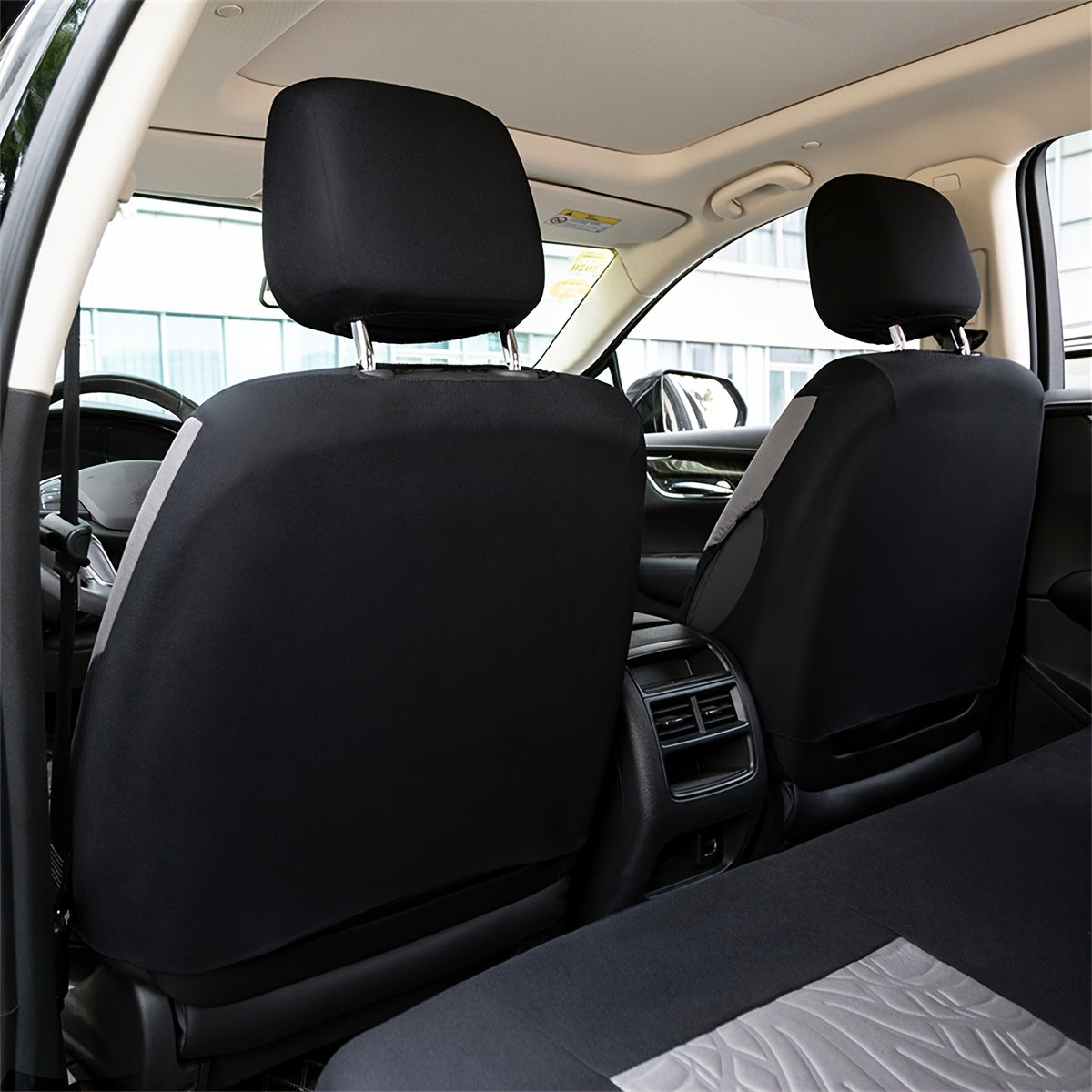 Full Set Red Universal Butterfly Pattern Embroidery Car Seat Cover Auto Seat Cover Set Christmas Gift