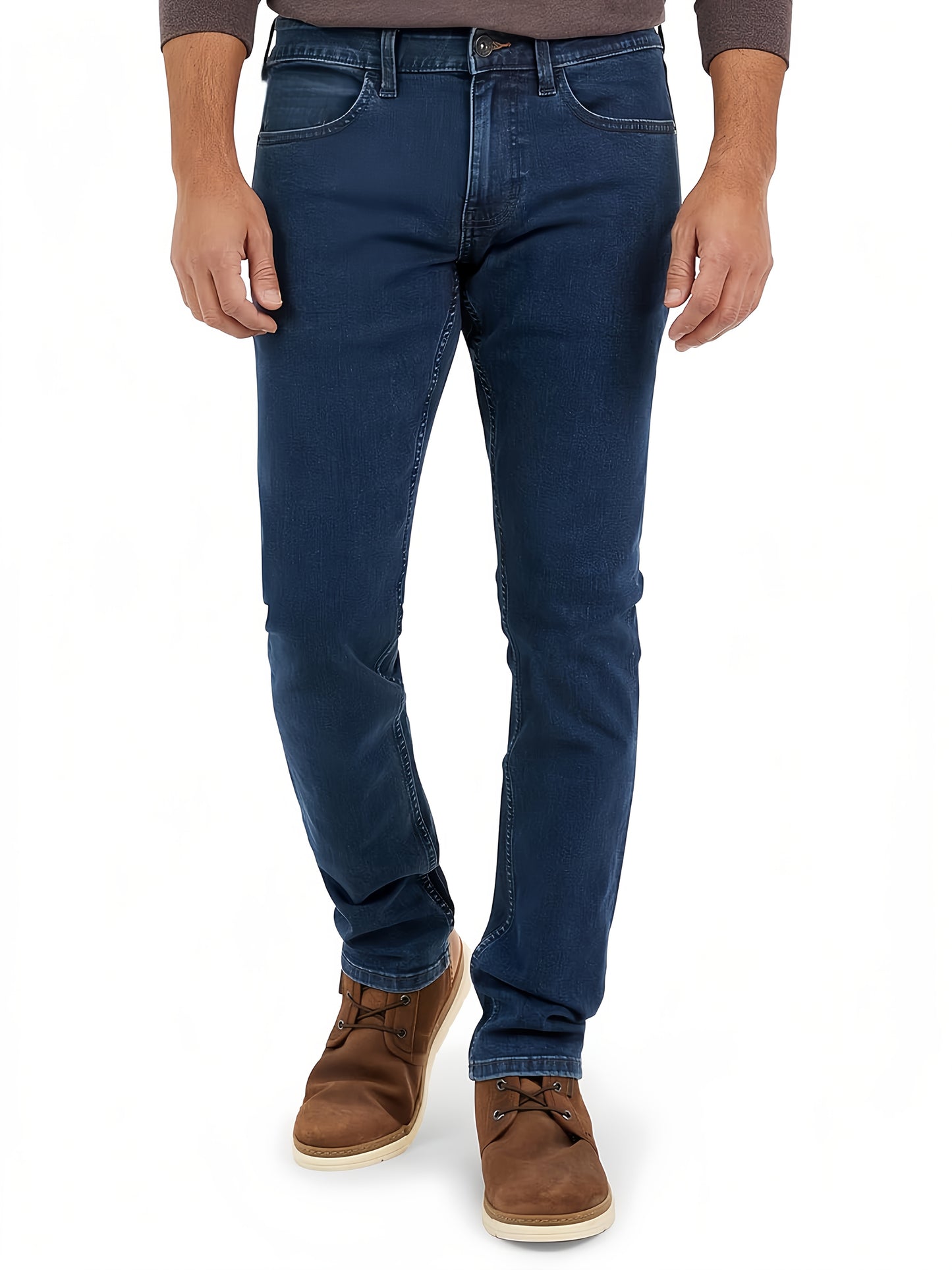 Straight-Leg Jeans, Classic Business Casual Jeans for Men, Denim Pants, Men'S Jeans, Slim-Fit Jeans, Skinny Jeans - Versatile All-Season Jeans, Business Jeans, Stylish Jeans, Regular Fit, Polyester Blend, Machine Washable.