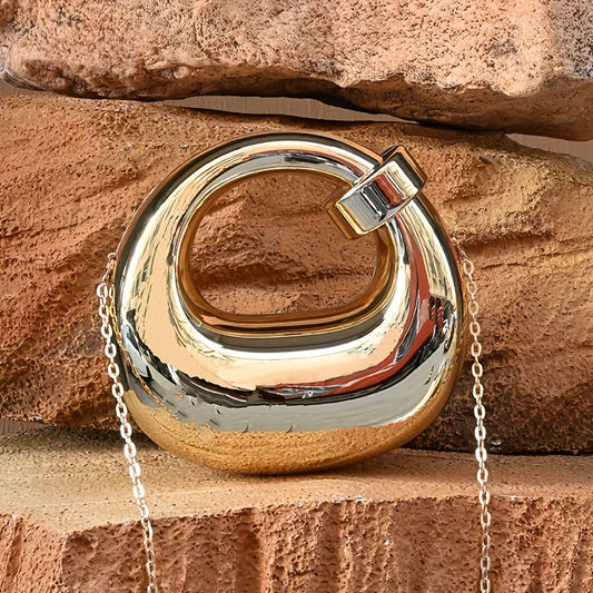 [Transparent Waterproof Party Clutch Bag] Luxury Women's Party Prom Box Evening Clutch Acrylic Transparent Clutch Waterproof Crossbody Bag Tready Bride Bag, Perfect For Party, Wedding, Dinner/Banquet, Matching With Wedding Dr