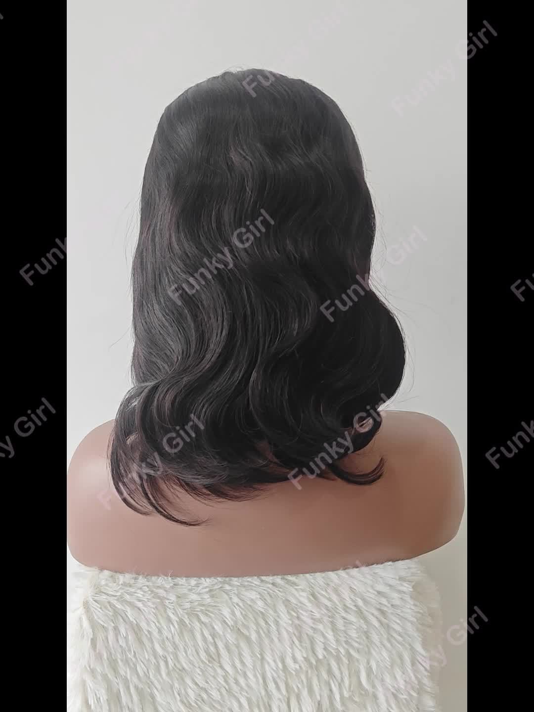 Body Wave Bob Wig 13x4 Transparent Lace Frontal Wig Brazilian Human Hair Wigs Remy Hair Body Wave Short Bob 13x4 Lace Front Wig 150%