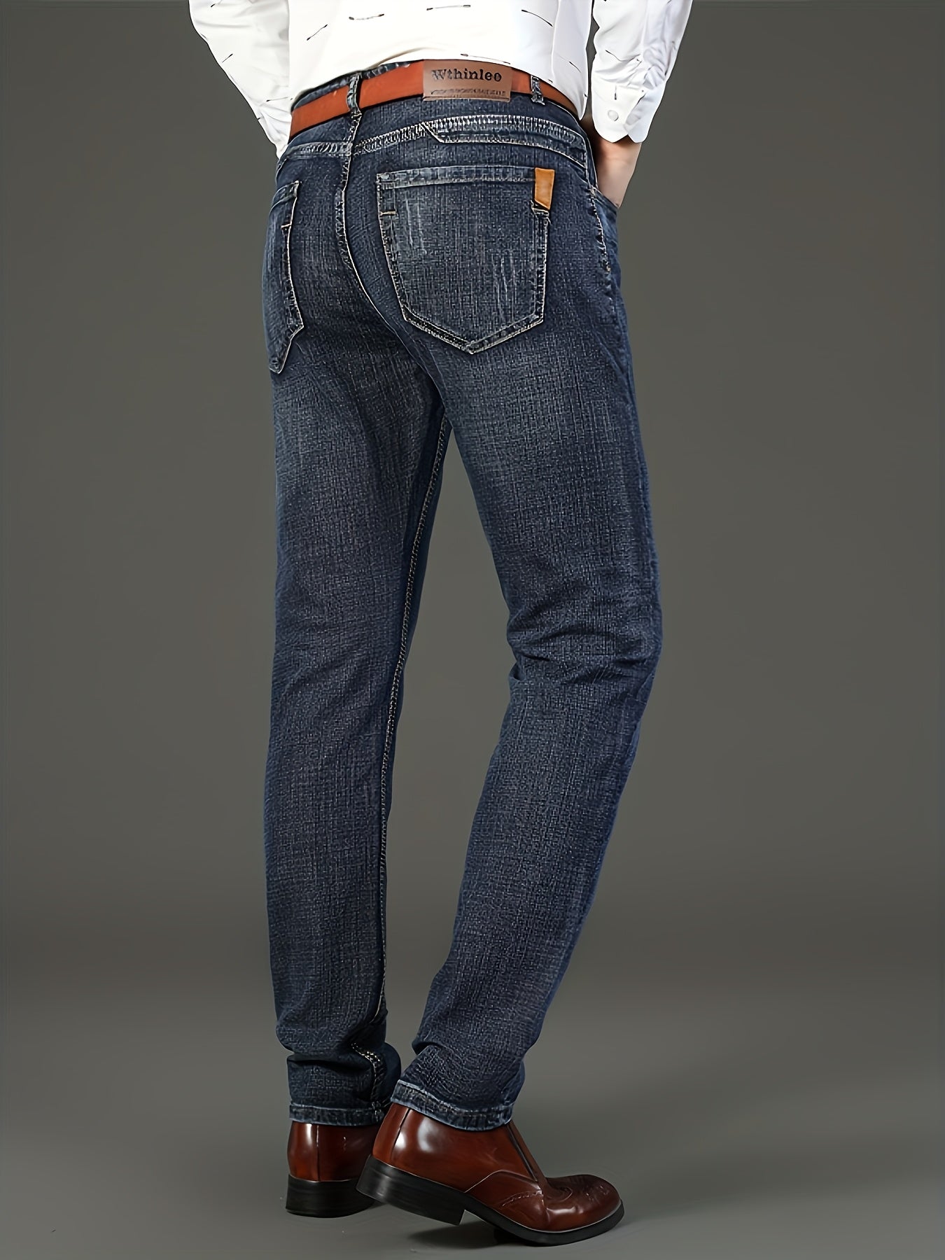 New Seasonal Chinese-Style Straight-Leg Jeans for Men, Suitable for Business And Casual Wear.